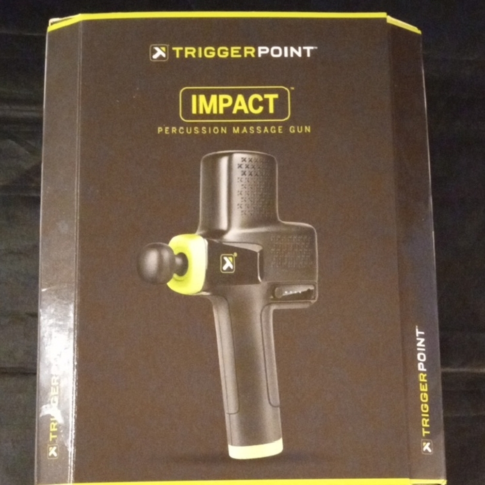 Trigger Point Impact Percussion Massage Gun Black/Yellow Open Box - Picture 2 of 7